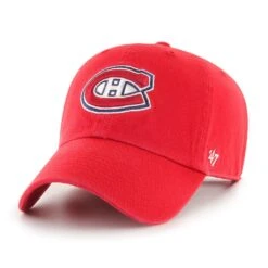 '47 BRAND Montreal Canadiens 47 Brand NHL Clean Up Adjustable Hat Red