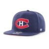 '47 BRAND Montreal Canadiens - 47 Brand NHL Sure Shot Under Captain Hat -Hockey Equipment Store 47 brand hats montreal canadiens 47 brand nhl sure shot under captain hat osfm navy 30397776003138