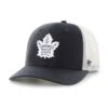 '47 BRAND Toronto Maple Leafs - 47 Brand NHL Adjustable Trucker Hat -Hockey Equipment Store 47 brand hats toronto maple leafs 47 brand nhl adjustable trucker hat osfm navy white 30417530421314