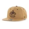 '47 BRAND Vancouver Canucks 47 Brand NHL Toffee Captain Hat Tan -Hockey Equipment Store 47 brand hats vancouver canucks 47 brand nhl toffee captain hat tan tan osfm 30365432152130
