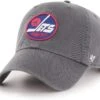 '47 BRAND Winnipeg Jets - 47 Brand NHL Clean Up Vintage Adjustable Hat -Hockey Equipment Store 47 brand hats winnipeg jets heritage 47 brand nhl clean up vintage adjustable hat nhl wp osfm 30392429117506