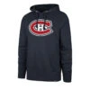 '47 BRAND Montreal Canadiens 47 Brand Imprint Headline Pullover Mens Hoodie -Hockey Equipment Store 47 brand hoodies montreal canadiens 47 brand imprint headline pullover mens hoodie navy l 28744133083202