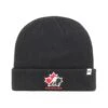 '47 BRAND Hockey Canada 47 Brand Raised Cuff Knit Toque -Hockey Equipment Store 47 brand toques hockey canada 47 brand raised cuff knit toque black osfa 29800118419522
