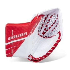 Bauer Supreme UltraSonic Senior Goalie Catcher 27 Bauer Supreme UltraSonic Senior Goalie Catcher -Hockey Equipment Store bauer catchers bauer supreme ultrasonic senior goalie catcher white red regular 30351230140482