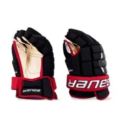 Bauer Nexus N2900 Senior Hockey Gloves -Hockey Equipment Store bauer gloves bauer nexus n2900 senior hockey gloves black red 13 28743790362690