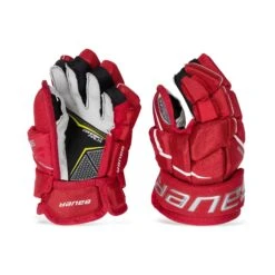 Bauer Supreme 3S Pro Junior Hockey Gloves -Hockey Equipment Store bauer gloves bauer supreme 3s pro junior hockey gloves red 11 28743839252546