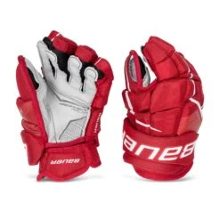 Bauer Supreme UltraSonic Intermediate Hockey Gloves -Hockey Equipment Store bauer gloves bauer supreme ultrasonic intermediate hockey gloves red 12 28743793639490