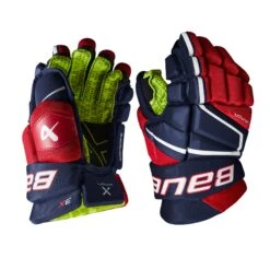 Bauer Vapor 3X Junior Hockey Gloves -Hockey Equipment Store bauer gloves bauer vapor 3x junior hockey gloves navy red white 10 29160852586562
