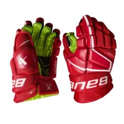 Bauer Vapor 3X Junior Hockey Gloves -Hockey Equipment Store bauer gloves bauer vapor 3x junior hockey gloves red 10 29160852684866