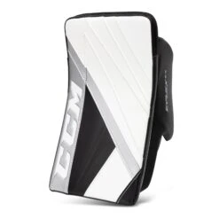 CCM Extreme Flex E5.9 Intermediate Goalie Blocker - Source Exclusive -Hockey Equipment Store ccm blockers ccm extreme flex e5 9 intermediate goalie blocker source exclusive white white black silver regular 28741229051970