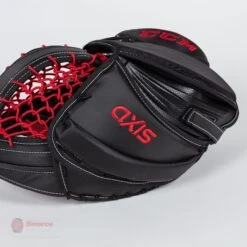 CCM Axis Senior Goalie Catcher - 600 Break Angle -Hockey Equipment Store ccm catchers ccm axis senior goalie catcher 600 break angle black red black regular 14364028665922