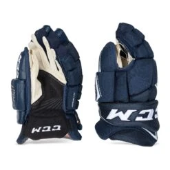 CCM Jetspeed FT4 Pro Senior Hockey Gloves -Hockey Equipment Store ccm gloves ccm jetspeed ft4 pro senior hockey gloves navy white 13 28743849771074
