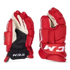CCM Jetspeed FT4 Pro Senior Hockey Gloves -Hockey Equipment Store ccm gloves ccm jetspeed ft4 pro senior hockey gloves red white 13 28743849803842