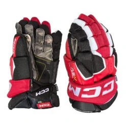 CCM Tacks AS-V Pro Junior Hockey Gloves -Hockey Equipment Store ccm gloves ccm tacks as v pro junior hockey gloves black red white 11 29355719458882