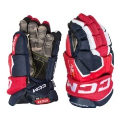CCM Tacks AS-V Pro Junior Hockey Gloves -Hockey Equipment Store ccm gloves ccm tacks as v pro junior hockey gloves navy red white 11 29355719688258