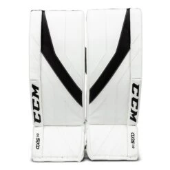 CCM Axis A1.9 Intermediate Goalie Leg Pads - Source Exclusive -Hockey Equipment Store ccm leg pads ccm axis a1 9 intermediate goalie leg pads source exclusive white white black black 30 1 28744294596674