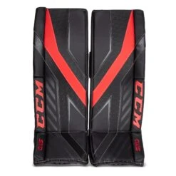 CCM Axis Senior Goalie Leg Pads -Hockey Equipment Store ccm leg pads ccm axis senior goalie leg pads black red black 33 1 5 28744295317570