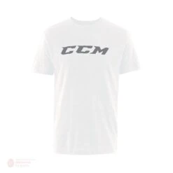 CCM Logo ID Mens Shortsleeve Shirt -Hockey Equipment Store ccm shirts ccm logo id mens shortsleeve shirt white grey s 28744393752642
