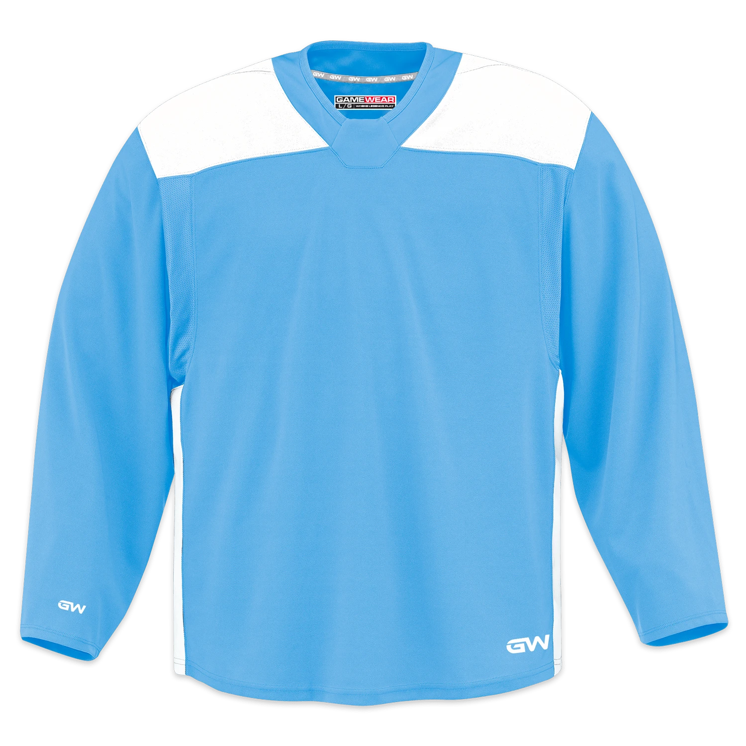 GameWear GW6500 ProLite Series Junior Hockey Practice Jersey - Sky Blue / White 3 GameWear GW6500 ProLite Series Junior Hockey Practice Jersey - Sky Blue / White