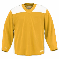 GameWear GW6500 ProLite Series Senior Hockey Practice Jersey - Yellow / White