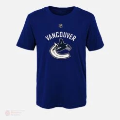 Vancouver Canucks Outer Stuff Name & Number Youth Shirt - Elias Pettersson -Hockey Equipment Store outer stuff shirts vancouver canucks outer stuff name number youth shirt elias pettersson 11440964894786