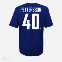 Vancouver Canucks Outer Stuff Name & Number Youth Shirt - Elias Pettersson -Hockey Equipment Store outer stuff shirts vancouver canucks outer stuff name number youth shirt elias pettersson 30362225410114