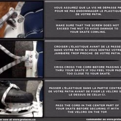 Pro Lace Hybrid Toe Strap -Hockey Equipment Store pro lace leg pad straps pro lace hybrid toe strap white sr 30365317824578