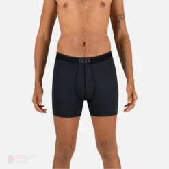 Saxx Quest Boxers - Black II -Hockey Equipment Store saxx underwear saxx quest boxers black ii 15139740155970