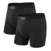 Saxx Ultra Boxers - Black / Black (2 Pack) -Hockey Equipment Store saxx underwear saxx ultra boxers black black 2 pack l 29810936643650