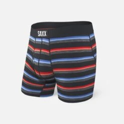 Saxx Ultra Boxers - Black Blurred Stripe
