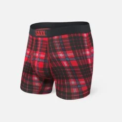 Saxx Ultra Boxers - Red Tartan -Hockey Equipment Store saxx underwear saxx ultra boxers red tartan 14123855282242