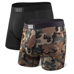 Saxx Vibe Boxers - Black / Camo (2 Pack)