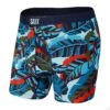 Saxx Vibe Boxers - Blue Pop Jungle -Hockey Equipment Store saxx underwear saxx vibe boxers blue pop jungle blue s 28759330553922