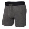 Saxx Vibe Boxers - Graphite Heather -Hockey Equipment Store saxx underwear saxx vibe boxers graphite heather m 29811126960194