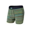 Saxx Vibe Boxers - Multi Vibrant Stripe -Hockey Equipment Store saxx underwear saxx vibe boxers multi vibrant stripe green s 28744437792834