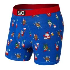 Saxx Vibe Boxers - Peak Blue Party Gnomes