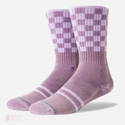 Stance Foundation Check Me Out Socks -Hockey Equipment Store stance socks stance foundation check me out socks purple checker l 4733973921858