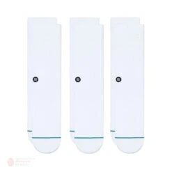 Stance Staple Icon 3-Pack Socks -Hockey Equipment Store stance socks stance staple icon 3 pack socks white m 28744448999490