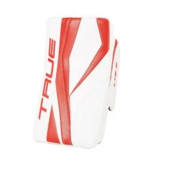 TRUE L12.2 Senior Goalie Blocker - Stock -Hockey Equipment Store true blockers true l12 2 senior goalie blocker stock white red regular 29367478714434