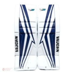 Vaughn Velocity V9 Junior Goalie Leg Pads -Hockey Equipment Store vaughn leg pads vaughn velocity v9 junior goalie leg pads white blue 24 2 28744338276418
