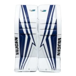 Vaughn Velocity V9 Pro Senior Goalie Leg Pads -Hockey Equipment Store vaughn leg pads vaughn velocity v9 pro senior goalie leg pads white blue 33 2 28744339095618