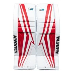 Vaughn Velocity V9 Pro Senior Goalie Leg Pads -Hockey Equipment Store vaughn leg pads vaughn velocity v9 pro senior goalie leg pads white red 33 2 28744339128386