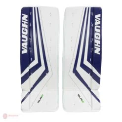 Vaughn Ventus SLR2 Youth Goalie Leg Pads -Hockey Equipment Store vaughn leg pads vaughn ventus slr2 youth goalie leg pads white blue 24 2 28744341323842
