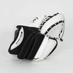 Warrior Ritual G3 Intermediate Goalie Catcher - Demo -Hockey Equipment Store warrior catchers demo warrior ritual g3 intermediate goalie catcher demo white full right 15202530525250
