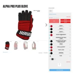 Warrior Alpha Pro Plus Custom Hockey Gloves -Hockey Equipment Store warrior gloves warrior alpha pro plus custom hockey gloves 11782963331138